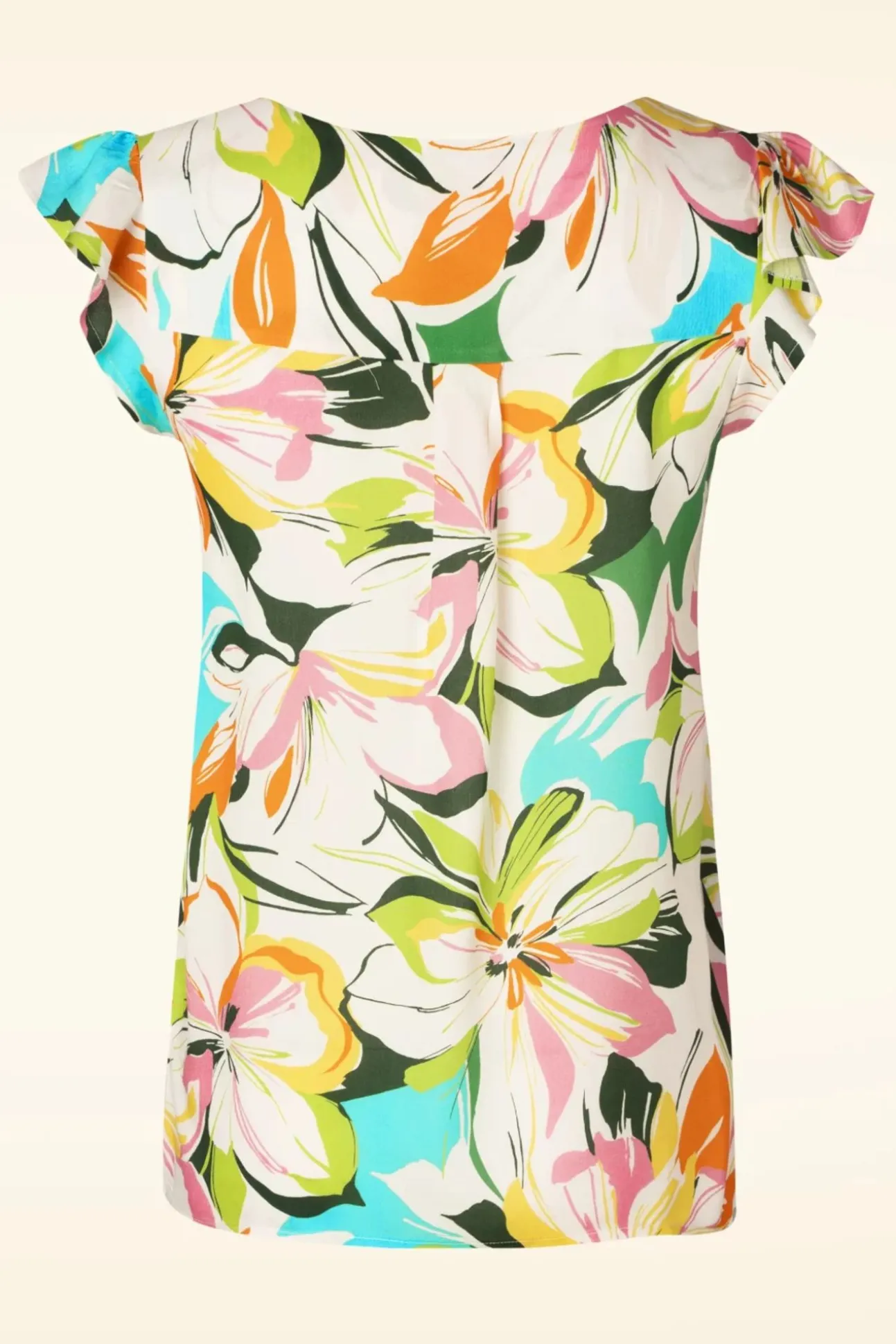 Phoebe Colourburst Top In Wit