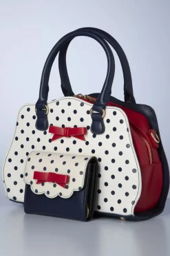 Poppy Polka Handtas In Wit