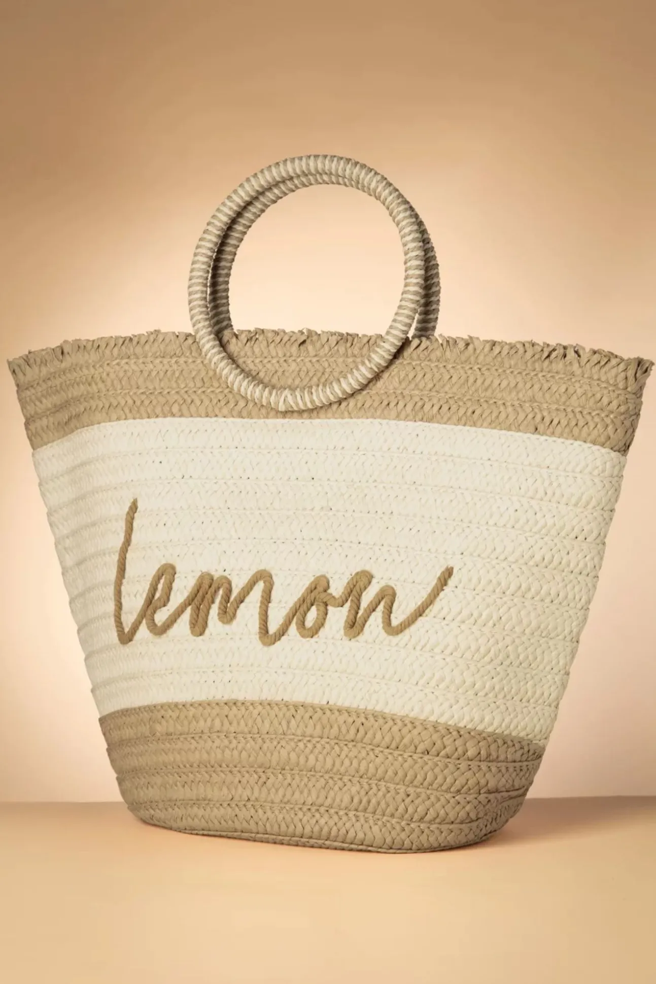 Raffia Boho Draagtas In Zand