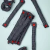Rock The Dots - Set Van 12 Krulspelden In Marineblauw