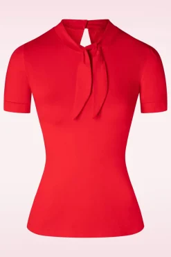 Sandy Loves Danny Top In Rood