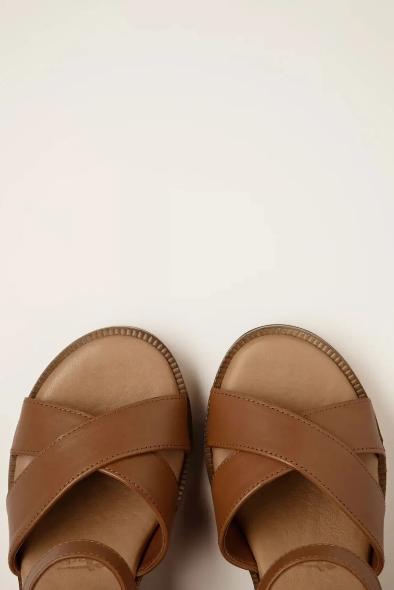 Sarah Blokhak Sandalen In Bruin