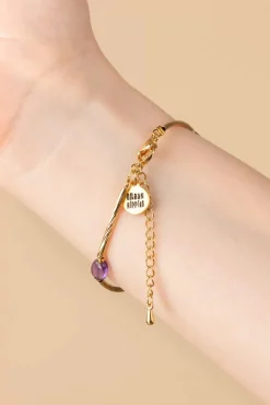 Sassy Ametista Armband In Goud En Paars