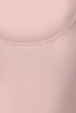 Scoop Swim Top In Roze