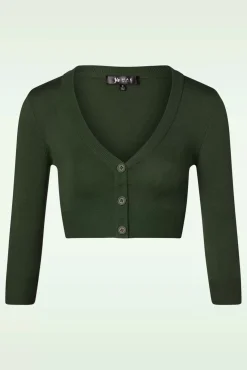 Shela Cropped Vest In Jagersgroen