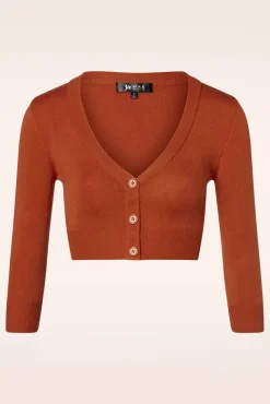 Shela Cropped Vest In Poederoranje
