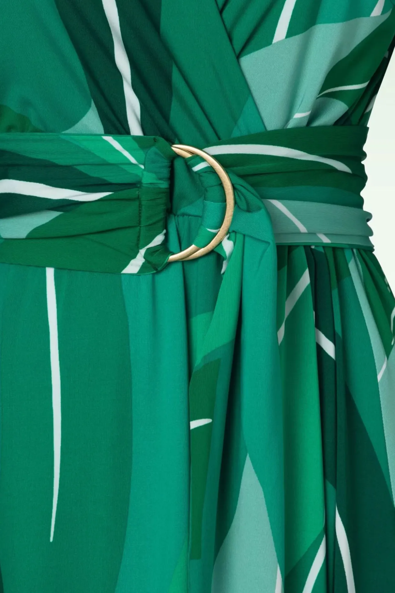 Shelley Crossover Midi Jurk In Groen