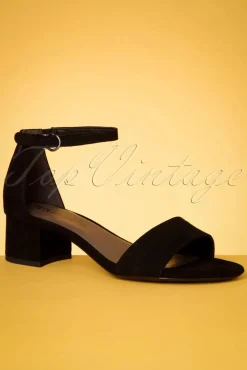 Suedine Sandalen In Zwart