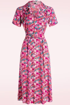 Tea Party Jurk In Rood En Multi