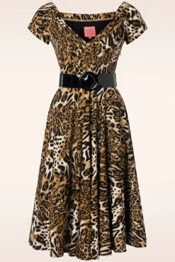 The Marilyn Swing Jurk In Luipaard