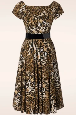 The Marilyn Swing Jurk In Luipaard