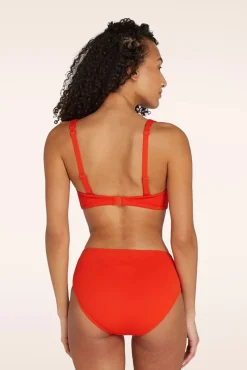 Twisted Bikinitop In Zomers Rood