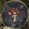 Well Spotted Stone Set Crystal Broche