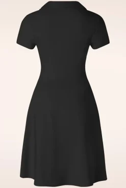 Wonder Fit And Flare Swing Jurk In Zwart